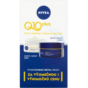NIVEA Q10 Krémy proti vráskám denní a noční 50 ml + 50 ml