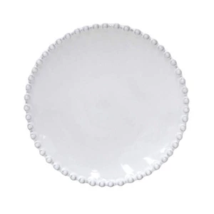 Biely kameninový tanier na pečivo Costa Nova Pearl, ⌀ 17 cm