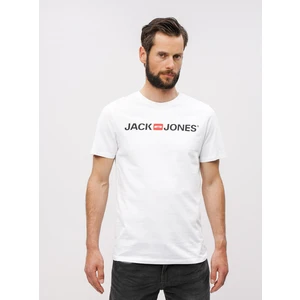 Jack&Jones Pánské triko JJECORP 12137126 White S