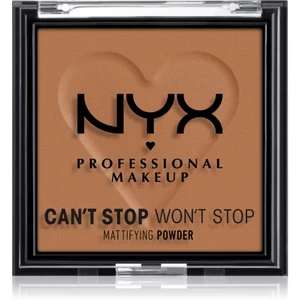 NYX Professional Makeup Can't Stop Won't Stop Mattifying Powder zmatňujúci púder odtieň 08 Mocha 6 g