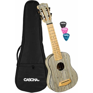 Cascha HH 2315 Bamboo Ukulélé soprano Graphite