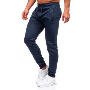 Pantaloni de trening bărbați albastru-cerneală Bolf XW01-A