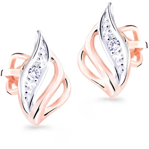 Cutie Jewellery Luxusné zlaté náušnice s trblietavými zirkónmi Z8024-30-10-X-4
