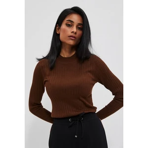 Striped sweater - brown