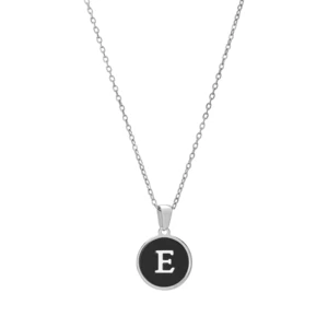 Troli Originálny oceľový náhrdelník s písmenom E
