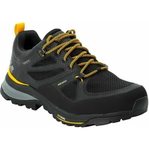 Jack Wolfskin Pantofi trekking de bărbați Force Striker Texapore Low M Black/Burly Yellow 43