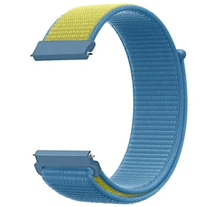 4wrist Provlékací řemínek pro Suunto 22 mm - Blue/Yellow