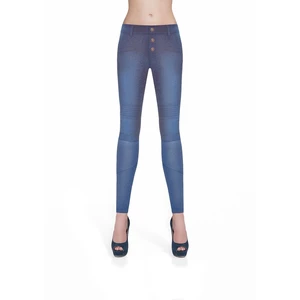 Bas Bleu Spodnie damskie AVRIL jeansowe ręcznie ścierane z przeszyciami