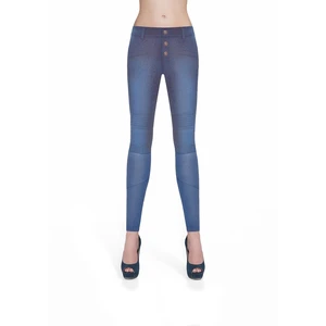 Bas Bleu Women's pants AVRIL denim hand-worn with stitching