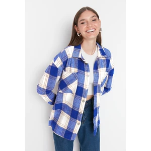 Trendyol Navy Plaid Shirt