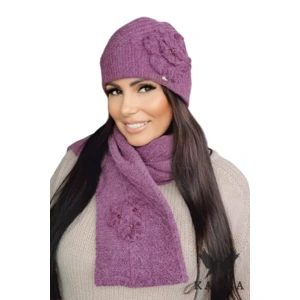 Női szett Kamea Kamea_Set_Hat&Scarf_K.22.207.14_Violet