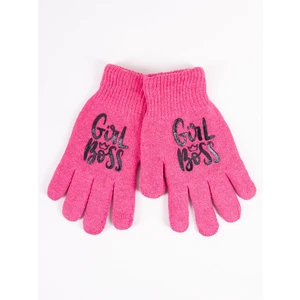 Yoclub Kids's Gloves RED-0201G-AA5A-002