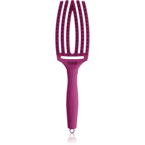 Olivia Garden Fingerbrush ThinkPink plochý kartáč Bright Pink 1 ks