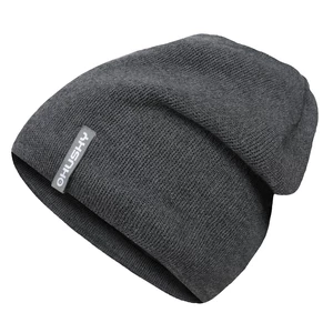 Men's merino hat HUSKY Merhat 3 sv. gray highlights