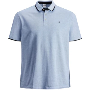 Jack&Jones PLUS Pánské polo triko Slim Fit JJEPAULOS 12143859 Bright Cobalt XXL