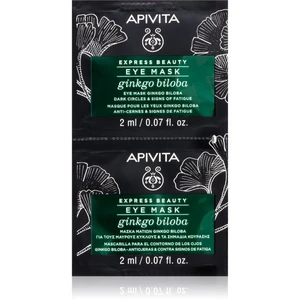 Apivita Express Beauty Ginkgo Biloba maska na oči proti opuchom a tmavým kruhom 2 x 2 ml