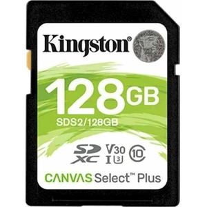 Kingston paměťová karta Canvas Select Plus Sdxc 128Gb Class 10 Uhs-i