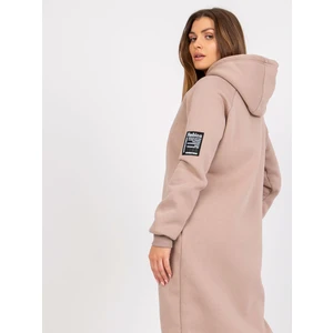 Light beige basic sweatshirt dress Stella RUE PARIS