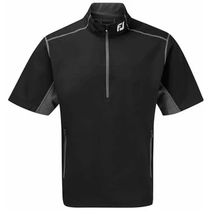 Footjoy Half Zip S/S Mens Windshirt Black Grey M