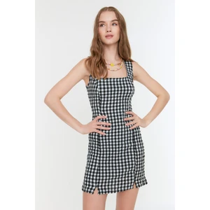 Trendyol Black Gingham Dress