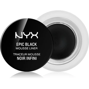 NYX Professional Makeup Epic Black Mousse Liner voděodolná oční linka odstín 01 Black 3 ml