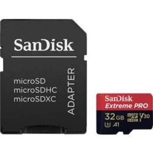 Sandisk extreme pro microsdhc 32 gb 100 mb/s a1 class 10 uhs-i v30…