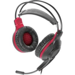 SpeedLink CELSOR herní headset na kabel přes uši, jack 3,5 mm, černá/červená