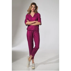 Figl Woman's Pants M743 Fuchsia