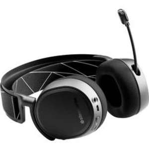 Steelseries Arctis 9 herní headset bez kabelu, stereo přes uši, bezdrátový 2,4 GHz, s Bluetooth, s USB, černá