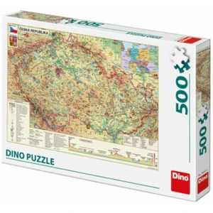 Dino Mapa Českej republiky Puzzle 500 dielikov