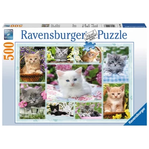 Ravensburger Puzzle Kotě v koši 500 dílků