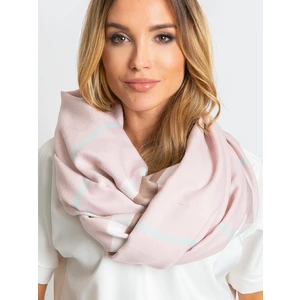 Light pink scarf with fringes