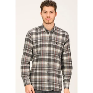 G704 DEWBERRY MEN'S SHIRT-GRAY