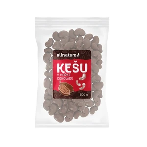 Allnature Kešu v hořké čokoládě 500 g