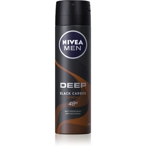 Nivea Men Deep antiperspirant ve spreji pro muže Black Carbon Espresso 150 ml
