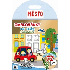 JIRI MODELS Omalovánky na cesty Město set s voskovkami 6ks