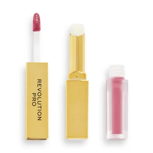 Revolution PRO Supreme Stay 24h Lip Duo ultra matný tekutý rúž s balzamom odtieň Struck 2,5 g