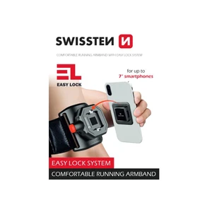 Držák Swissten Easy Lock Armband, černá