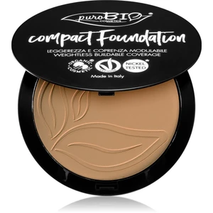 puroBIO Cosmetics Compact Foundation kompaktní pudrový make-up SPF 10 odstín 04 9 g