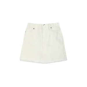 Trendyol White Basic Tasseled Girl Denim Skirt