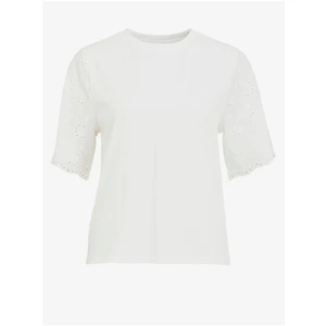 White T-shirt VILA Silinia - Women