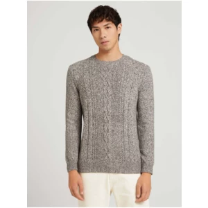 Light Grey Men's Patterned Tom Tailor Sweater - Men's
