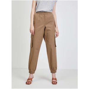 Brown Trousers with Pockets VILA Allo - Women