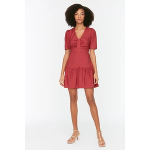 Trendyol Plum Collar Detailed Dress