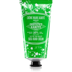 Institut Karité Paris Lily Of The Valley So Chic výživný krém na ruce s bambuckým máslem tube + box 75 ml