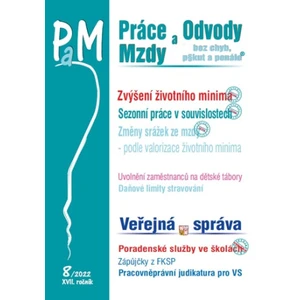 PaM 8/2022 Zvýšení životního minima - Sezonní práce v souvislostech, Změny srážek ze mzdy - podle valorizace životního minima - Eva Dandová, Ladislav