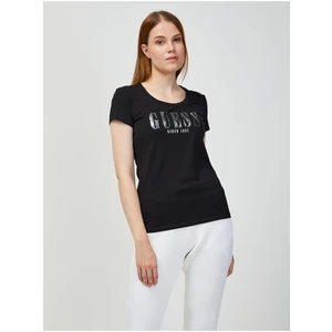 Černé dámské tričko Guess - Dámské