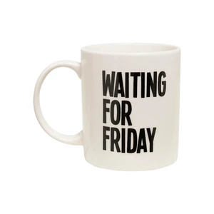 Waiting for Friday's cup white