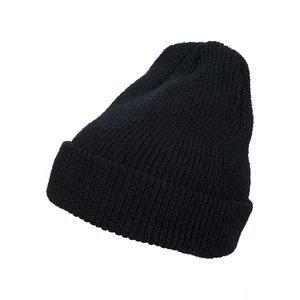 Long knitted beanie black