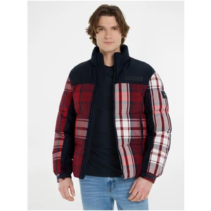 Red-Blue Men's Winter Quilted Jacket Tommy Hilfiger New York - Men's